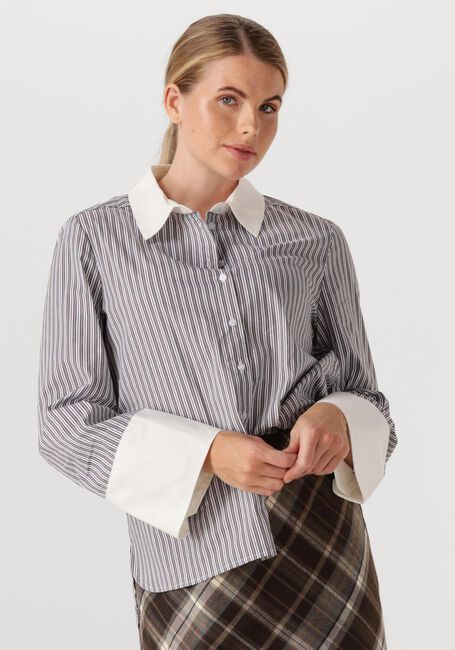 Bruine NEO NOIR Blouses DRANILA STRIPE SHIRT - large
