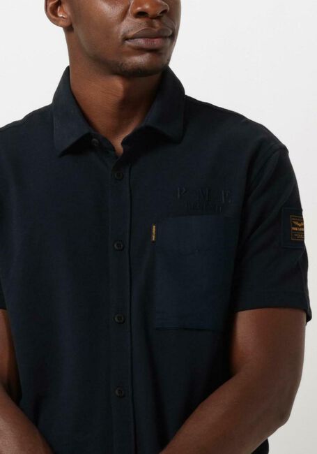 Blauwe PME LEGEND Polo SHORT SLEEVE SHIRT CTN JERSEY SLUB ABATE - large