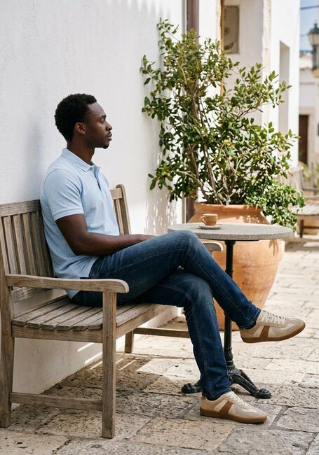 Blauwe 7 FOR ALL MANKIND Slim fit jeans SLIMMY - large