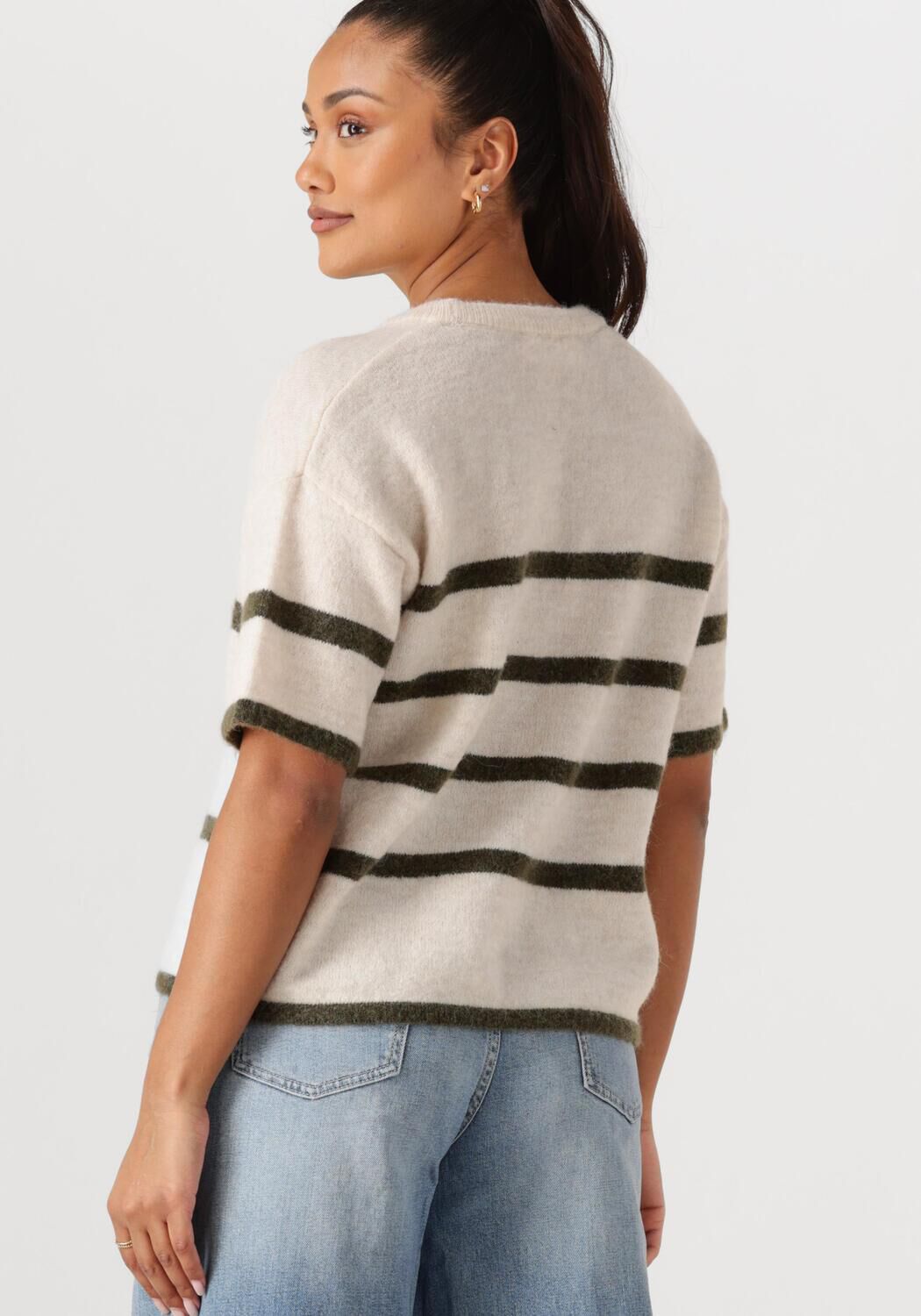 SELECTED FEMME Dames Tops & T-shirts Slfmaline-liliana 2 4 Knit O-neck Gebroken Wit