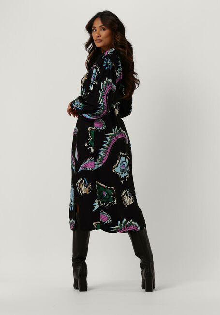 Zwarte POM AMSTERDAM Midi jurk DRESS 6953 - large