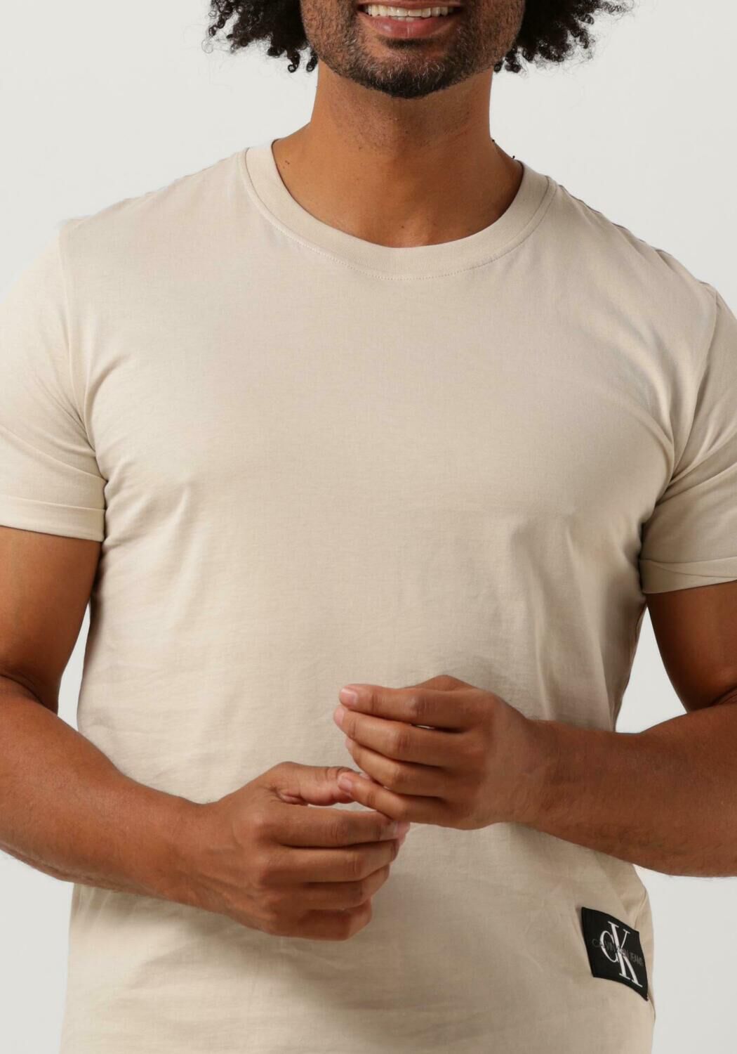 Beige calvin klein t shirt hot sale