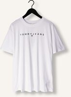 Witte TOMMY JEANS T-shirt TJM REG LINEAR LOGO TEE EXT Witte TOMMY JEANS T-shirt TJM REG LINEAR LOGO TEE EXT - medium