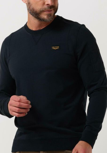 Donkerblauwe PME LEGEND Trui AIRSTRIPE SWEAT - large