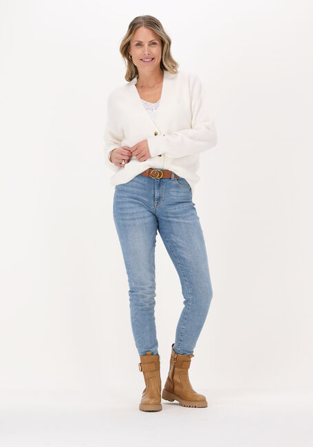 Ecru TOMMY HILFIGER Vest ALPACA SHORT V-NK CARDIGAN - large