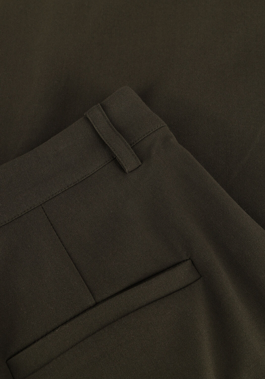 Donkergroene MY ESSENTIAL WARDROBE Wijde broek HACEMW WIDE PANT - large