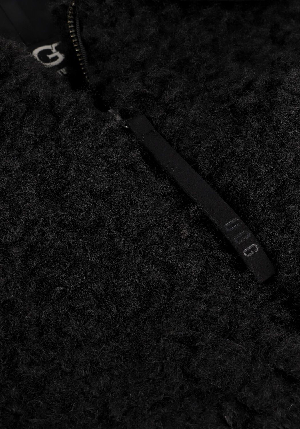 Zwarte UGG Teddy jas W MAEVE SHERPA JACKET - large