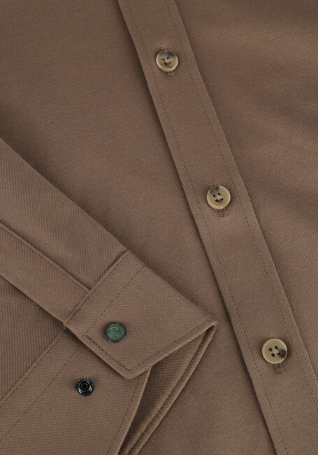 Bruine CAST IRON Casual overhemd LONG SLEEVE SHIRT TWILL JERSEY 2 TONE Bruine CAST IRON Casual overhemd LONG SLEEVE SHIRT TWILL JERSEY 2 TONE - large