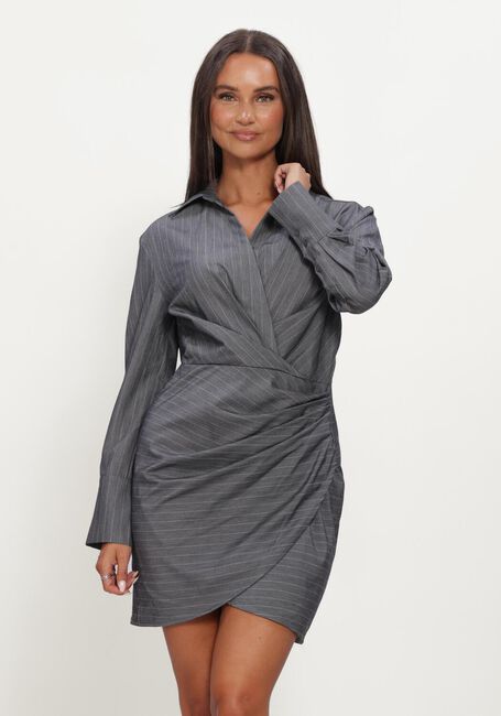 Grijze CO'COUTURE Mini jurk LYVIACC PIN WRAP DRESS - large