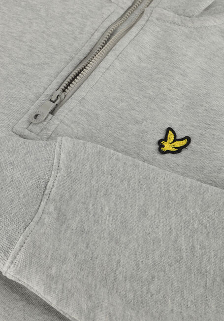 Lichtgrijze LYLE & SCOTT Trui QUARTER ZIP PULLOVER - large