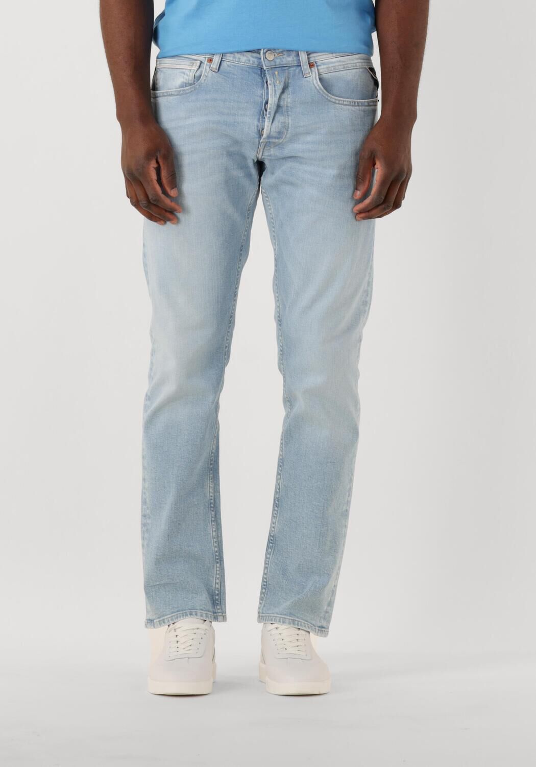 REPLAY Heren Jeans Grover Pants Lichtblauw