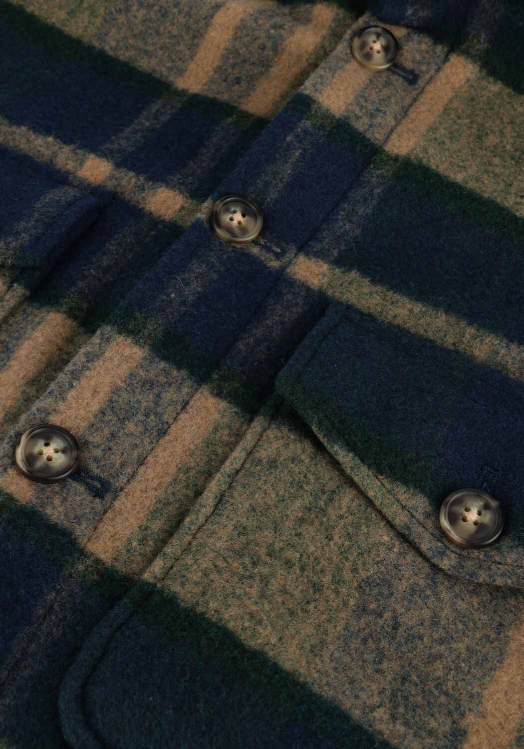 Groene SELECTED MEN Overshirt SLHWALTER OVERSHIRT W - large