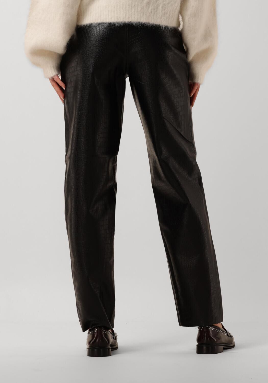 BRUUNS BAZAAR Dames Broeken Croco Dagga Pants Zwart