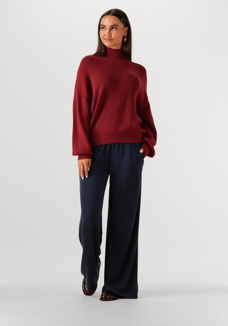 Donkerblauwe MSCH COPENHAGEN Wijde broek MSCHJAZLYN LYNETTE PANTS - large
