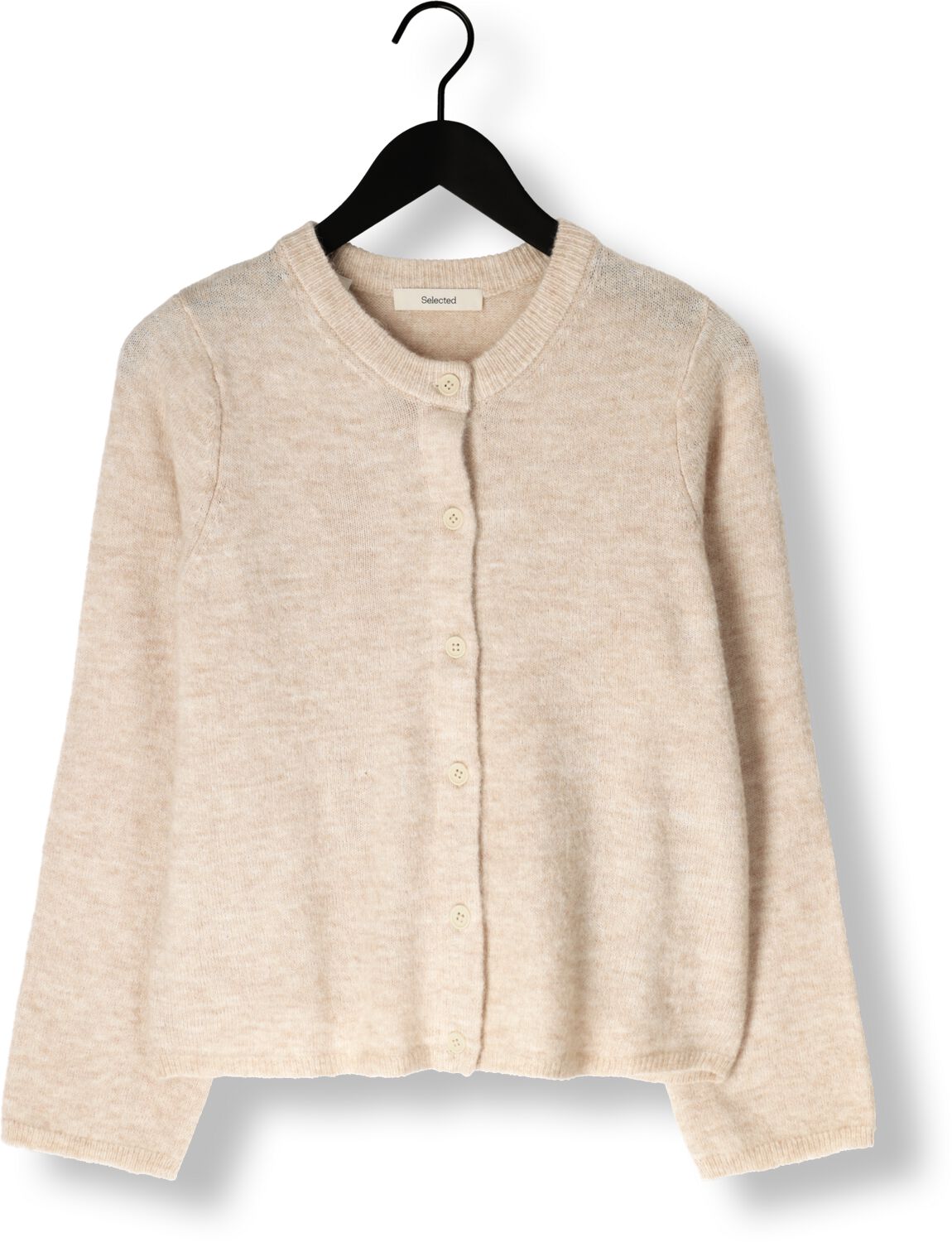SELECTED FEMME Dames Truien & Vesten Slflulu New Ls Knit Cardigan Beige