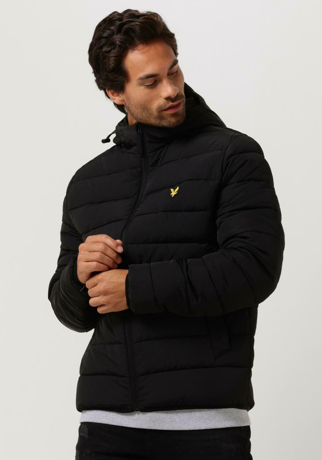 Zwarte LYLE SCOTT Gewatteerde jas LIGHTWEIGHT PUFFER JACKET Omoda