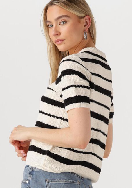 Multi ROUGE EDIT T-shirt ROUAGNES SS V-NECK KNIT TOP - large