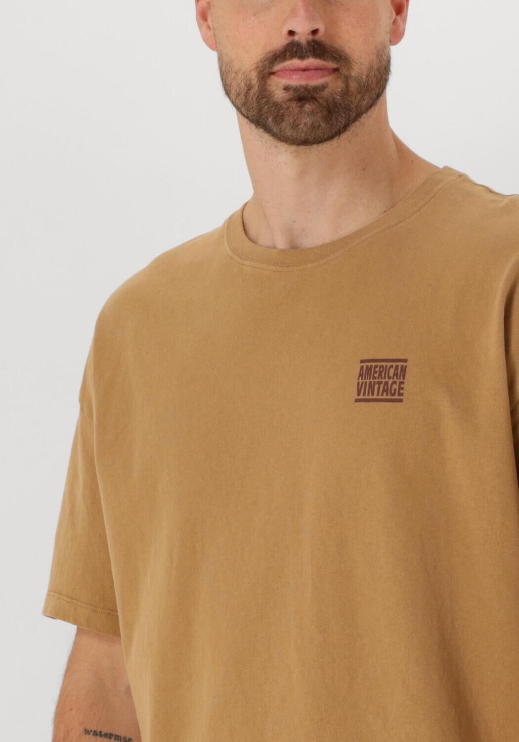 AMERICAN VINTAGE Heren Polo's & T-shirts Ykobow Bruin