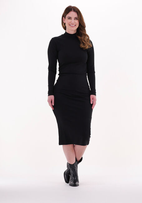 Zwarte MINIMUM Midi jurk RESSY 9539 - large