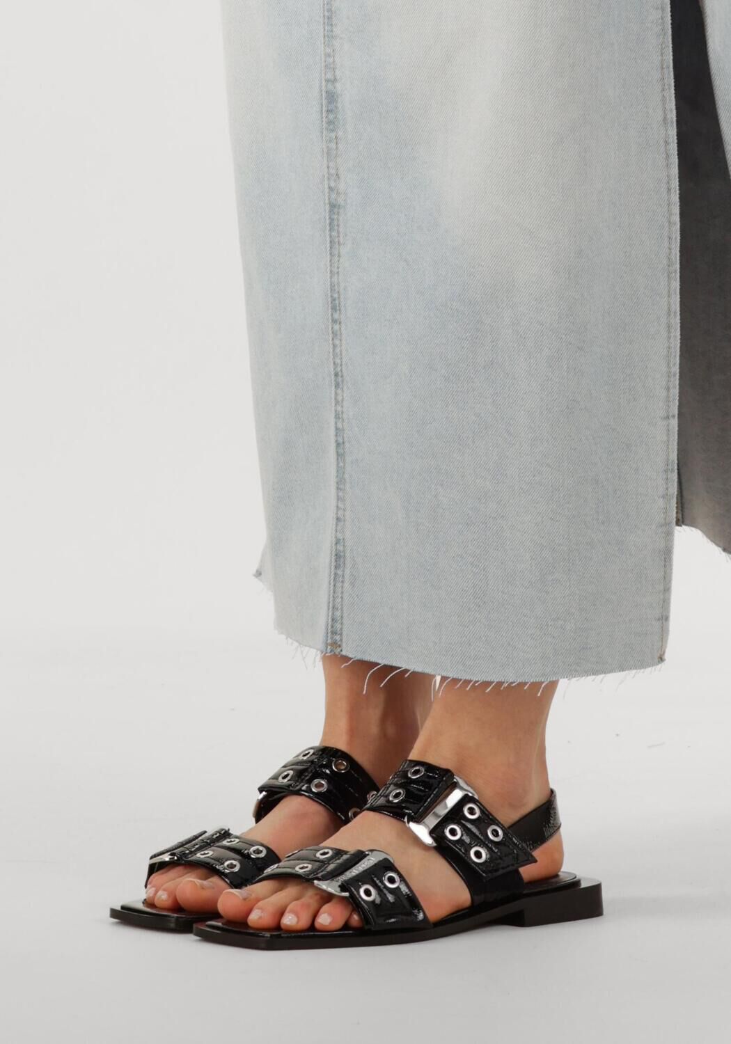 Zwarte STEVE MADDEN Platte sandalen SARIA-E - large