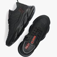 Zwarte RED-RAG Lage sneakers 13541 - medium