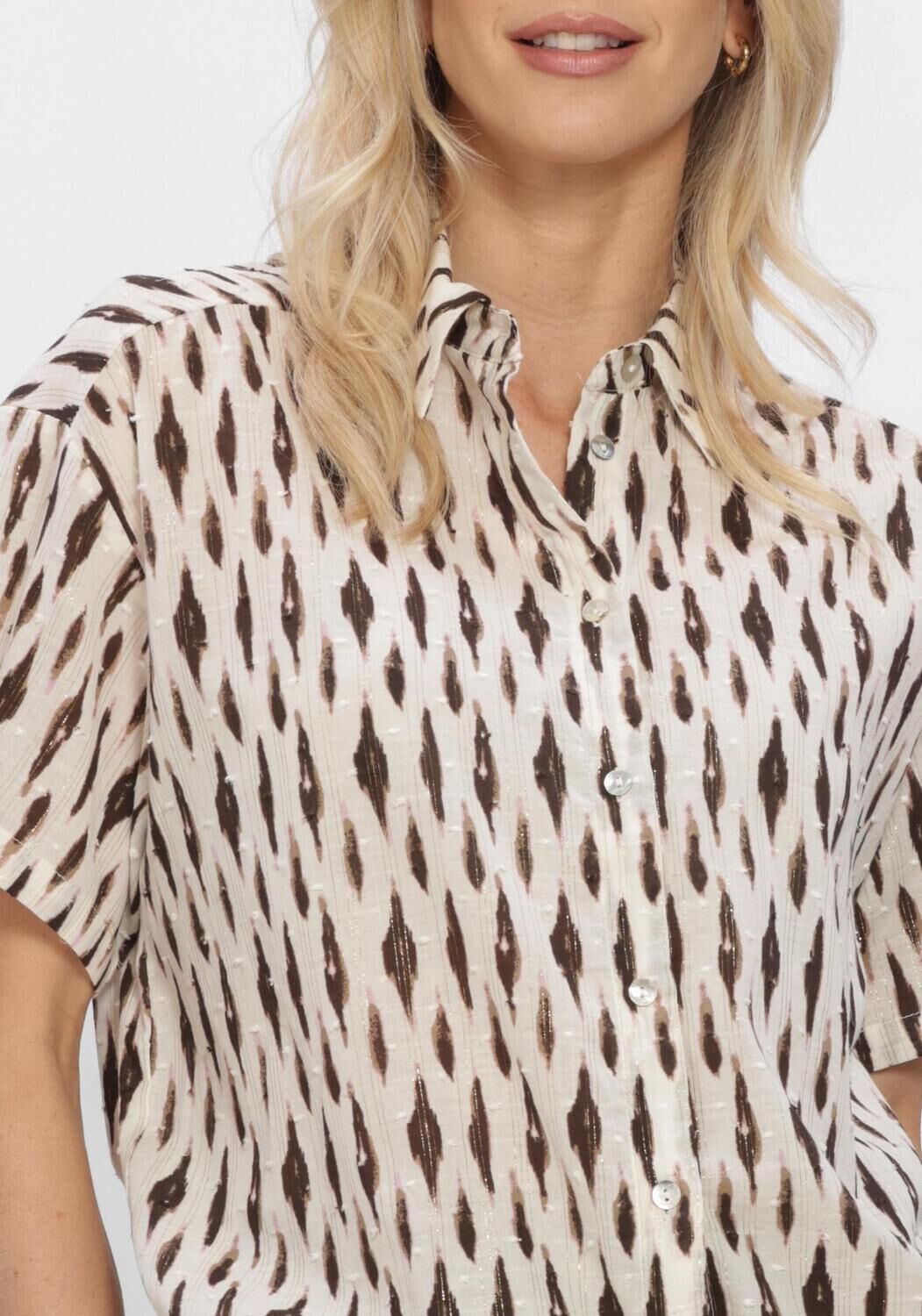 Gebroken wit NUKUS Blouses BRITT BLOUSE PRINT - large