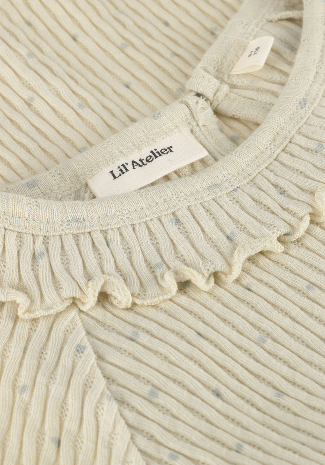 LIL' ATELIER Meisjes Tops & T-shirts Nmfficudia Ls Slim Top Lil Ecru