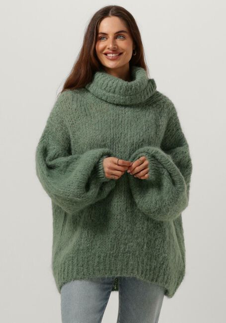 Groene AMERICAN DREAMS Coltrui PEPPER ROLL NECK ALPACA PULLOVER - large