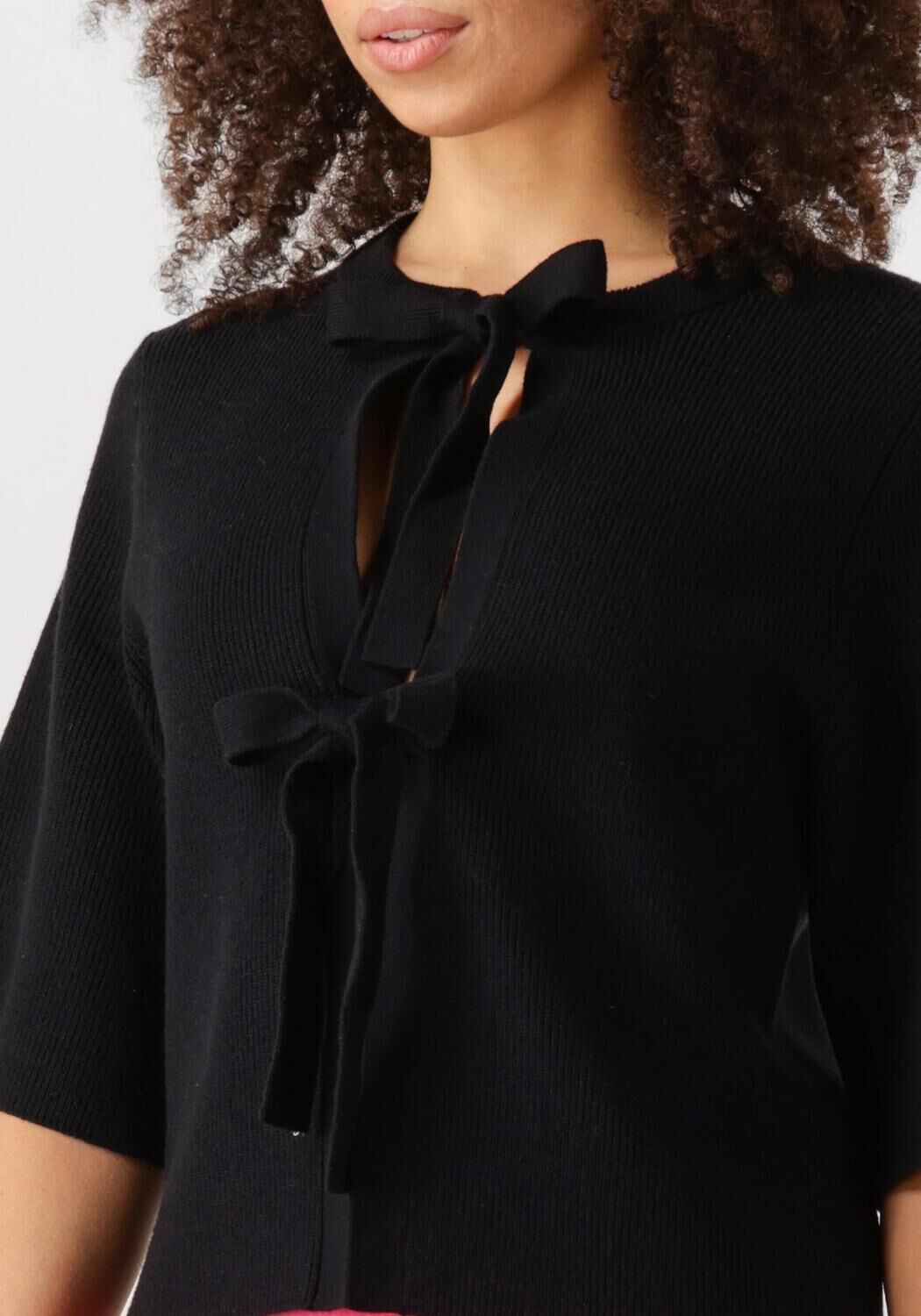 OBJECT Dames Tops & T-shirts Objulla Parvi 2 4 Knit Cardigan Zwart