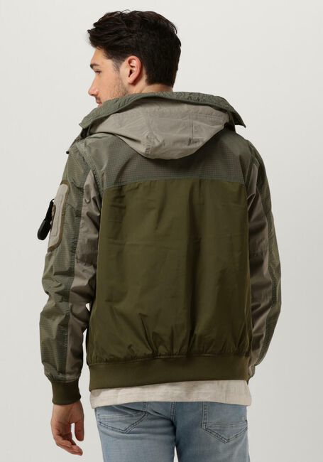Grijze PME LEGEND Jack BOMBER JACKET SKYLOWE MIX FABRIC - large