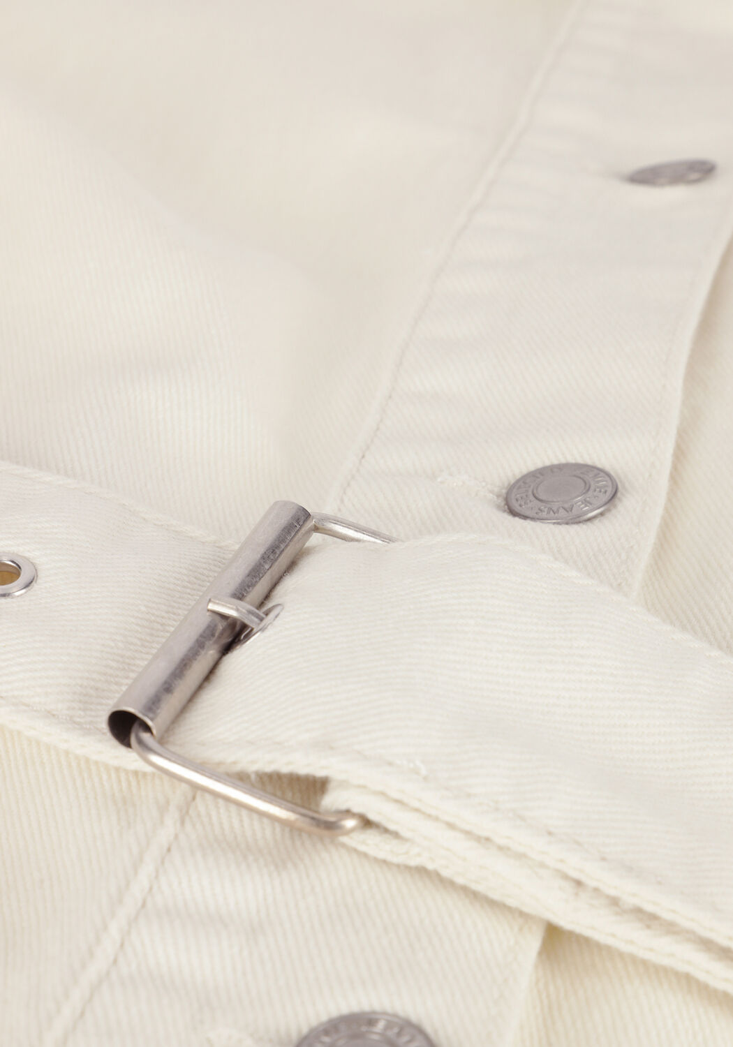 Witte SELECTED WOMEN Gilet SLFVINNIE DENIM WHITE VEST - large