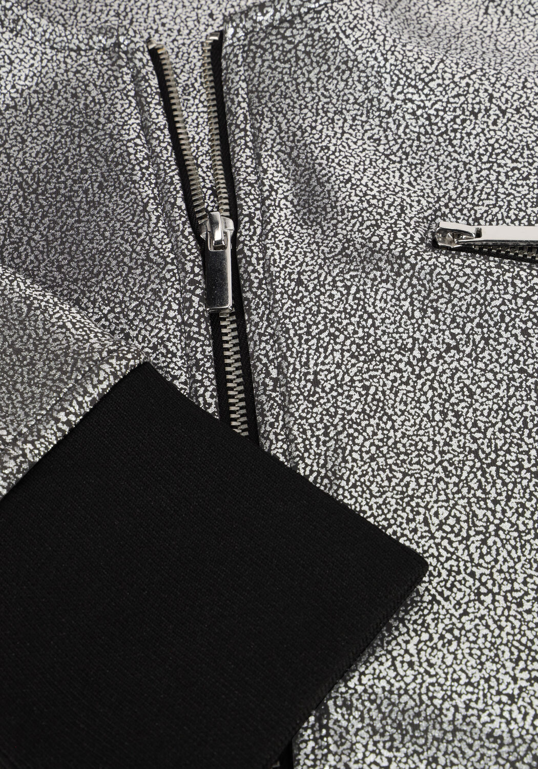 Zilveren JANSEN AMSTERDAM Jack CS 271 BOMBER WITH ZIPPER - large