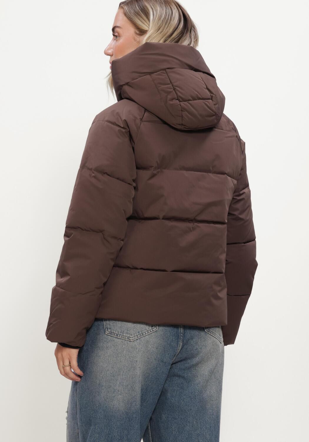 Bruine MSCH COPENHAGEN Gewatteerde jas MSCHPAVINARIA SHORT JACKET - large