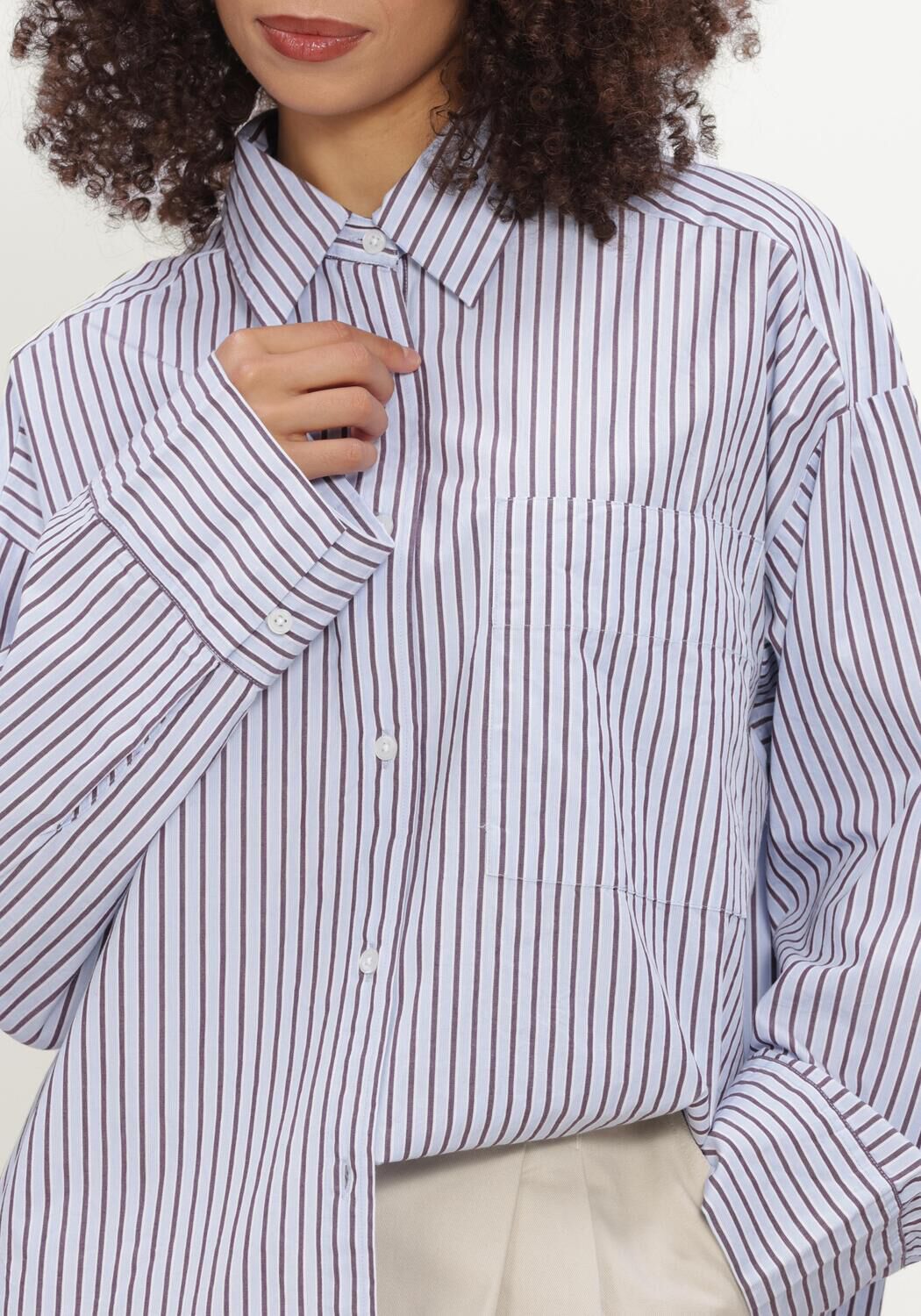 Lichtblauwe BOII STUDIOS Top FIE SHIRT - large