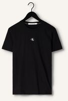 Zwarte CALVIN KLEIN T-shirt MICRO MONOLGO TEE Zwarte CALVIN KLEIN T-shirt MICRO MONOLGO TEE - medium