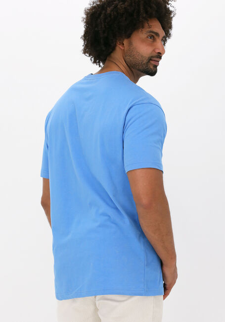 Blauwe COLOURFUL REBEL Polo RBL AMS SMALL CHEST WASHED TEE - large