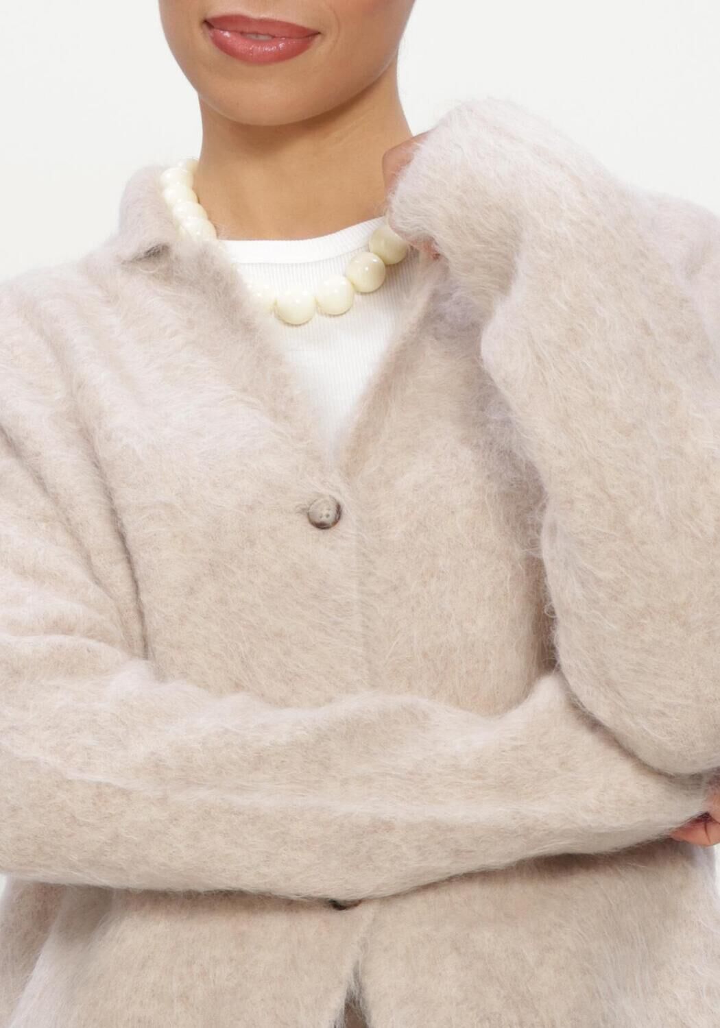 Creme KNIT-TED Truien/vesten NIKI CARDIGAN - large