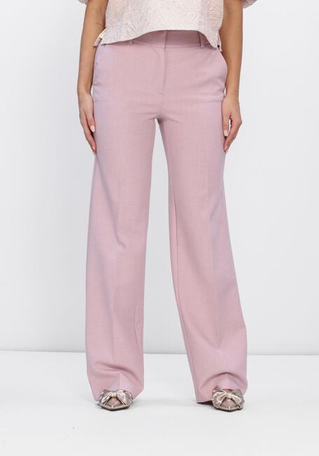 Taupe SELECTED WOMEN Wijde broek SLFRITA MW WIDE PANT MEL - large