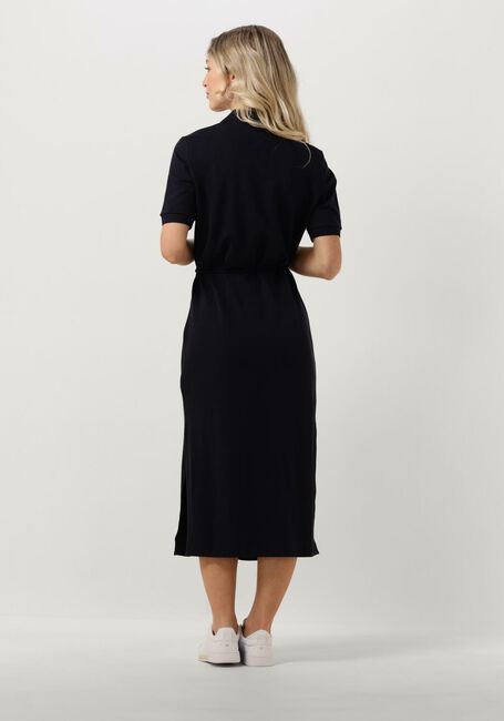 Donkerblauwe TOMMY HILFIGER Midi jurk OPN PLKT LYLL POLO DRESS - large
