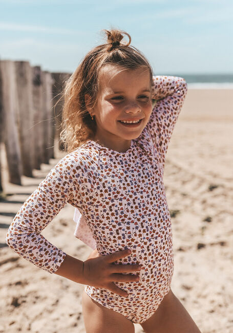 Beige SALTED STORIES Badpakken FLOWER BUD BODYSUIT - large