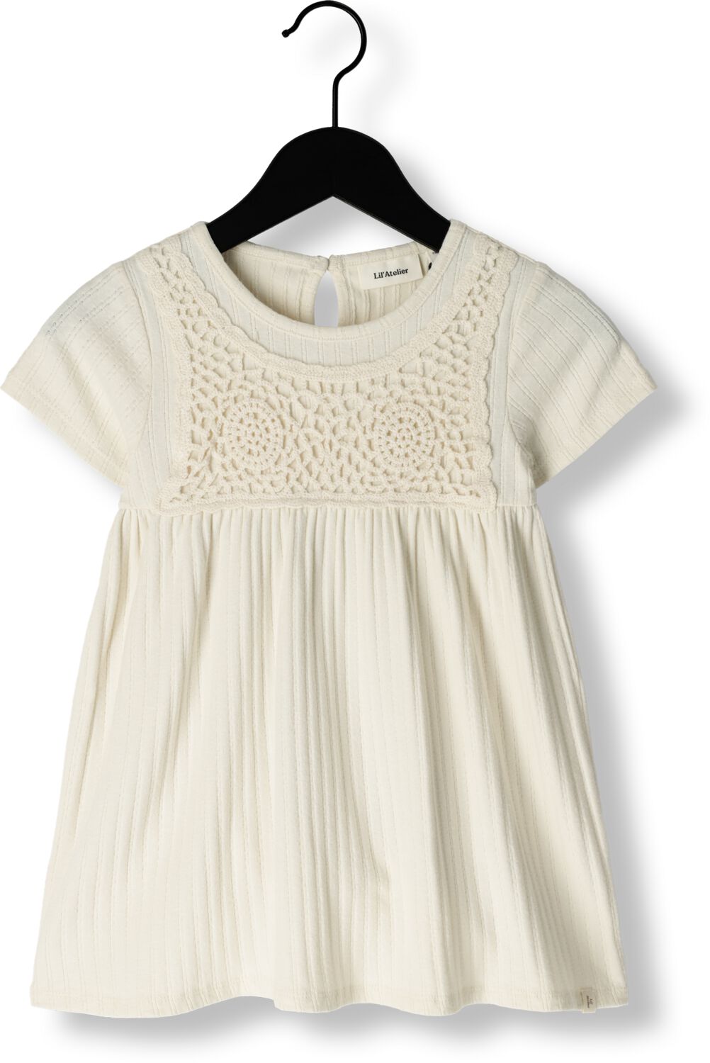 LIL' ATELIER Meisjes Jurken Nmfflora Ss Dress Lil Beige