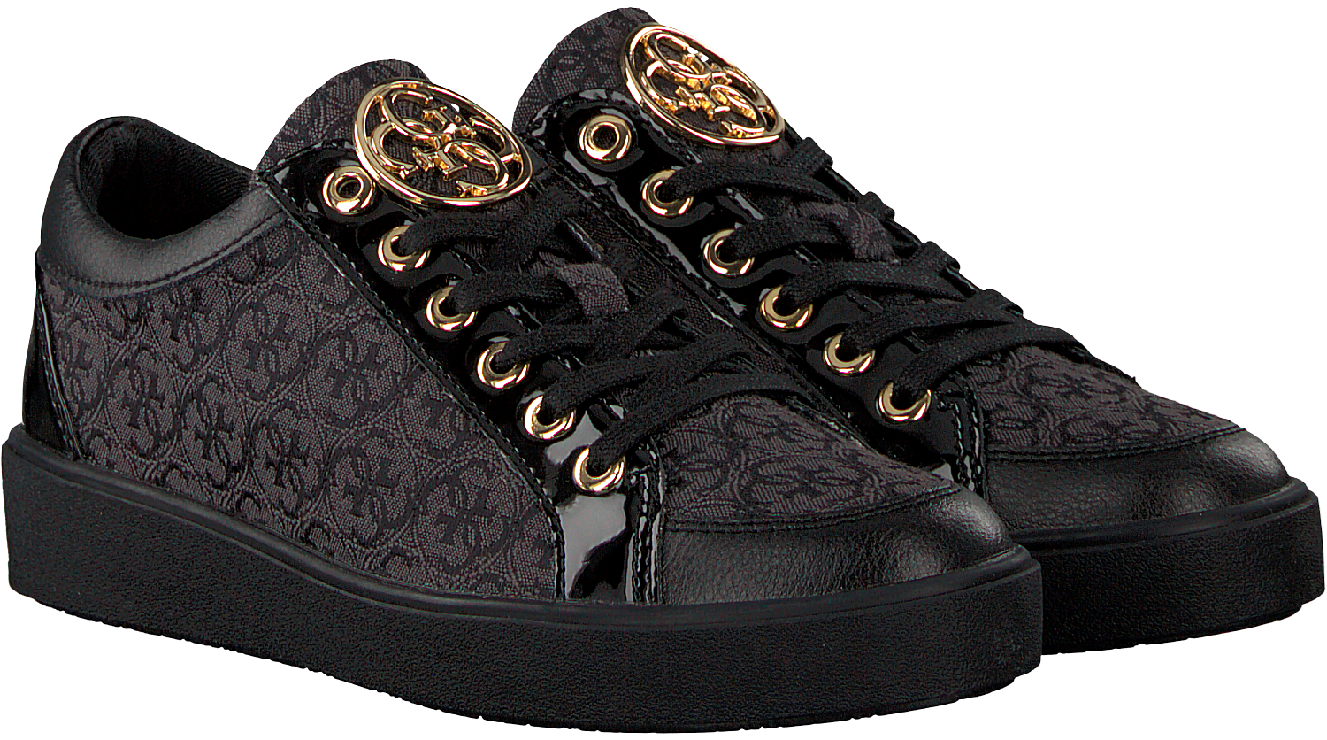 Zwarte GUESS Sneakers FLGLN3 FAL12 Omoda