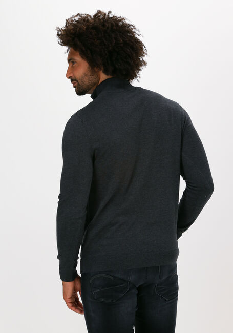 Grijze SELECTED HOMME Trui SLHBERG HALF ZIP CARDIGAN NOOS - large