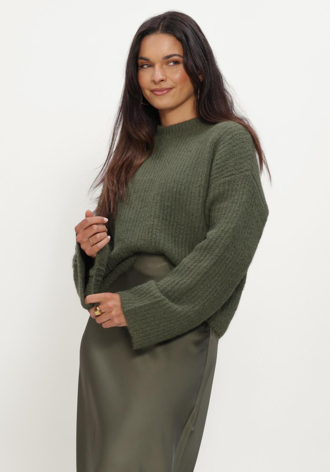 Groene EDITED Trui SALOME JUMPER - large