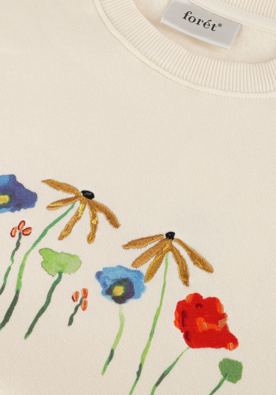 Creme FOR&Eacute;T Sweater BOTANIC SWEATSHIRT - large