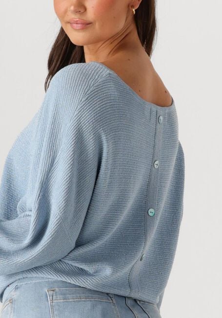 Blauwe NUKUS Top BATWING PULLOVER LUREX - large