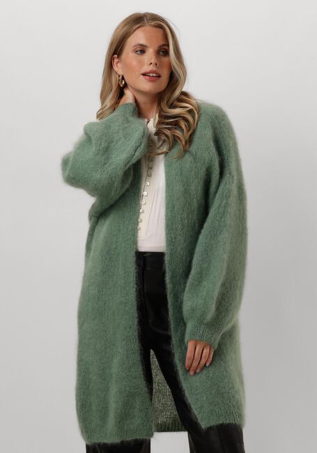 Groene AMERICAN DREAMS Vest LEE MIDI CARDIGAN - large