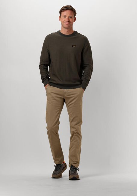 Groene PME LEGEND Trui R-NECK AMERICAN CLASSIC BUCKLEY KNIT - large