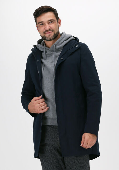 Donkerblauwe PROFUOMO Parka's FISHTAIL - large