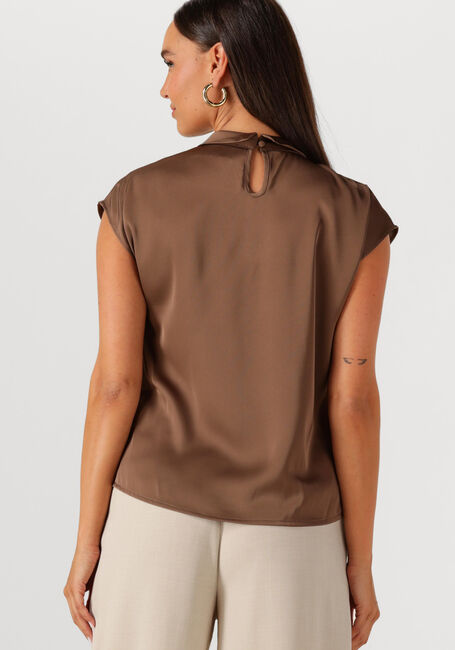 Bruine NEO NOIR Blouses FLEUR DRAPY SATIN BLOUSE - large